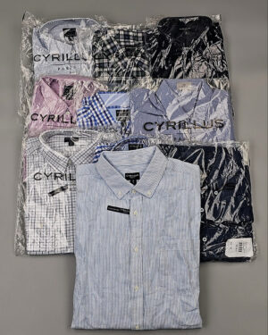 CYRILLUS Men рубашки дл/р AF28 - Сток оптом